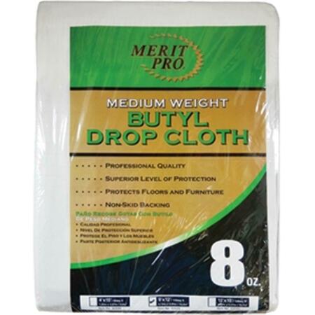 MERIT PRO 2030 4 x 15 ft. Med Weight Butyl Drop Cloth - 8 oz. 652270020300
